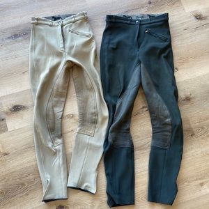 Full seat, real leather seat breeches..